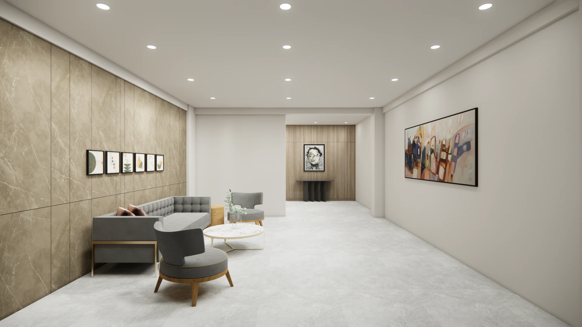 Lobby and common area at Areca PG