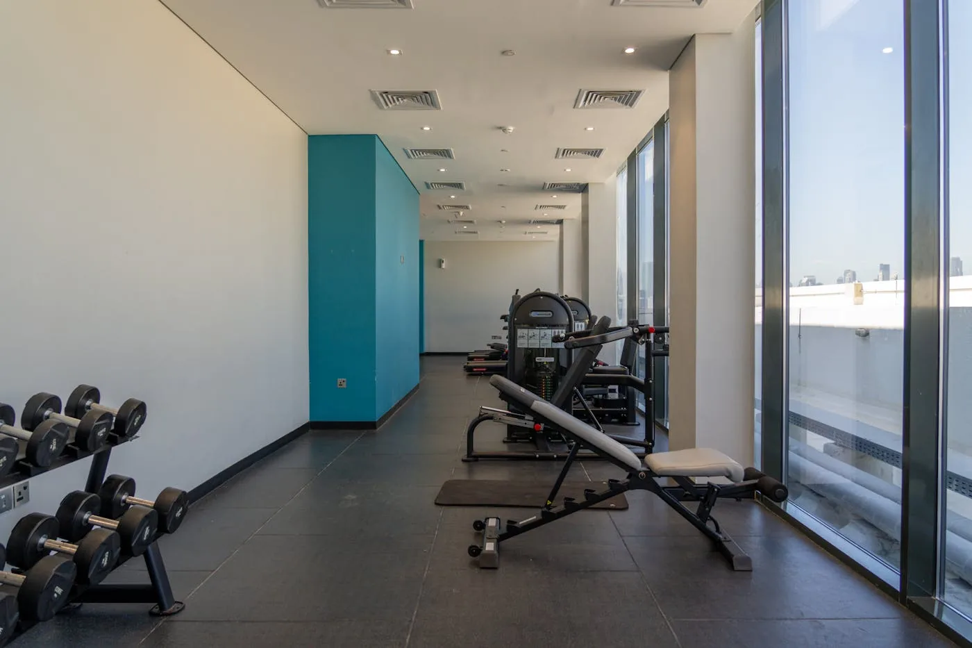 Modern fitness equipment at Areca