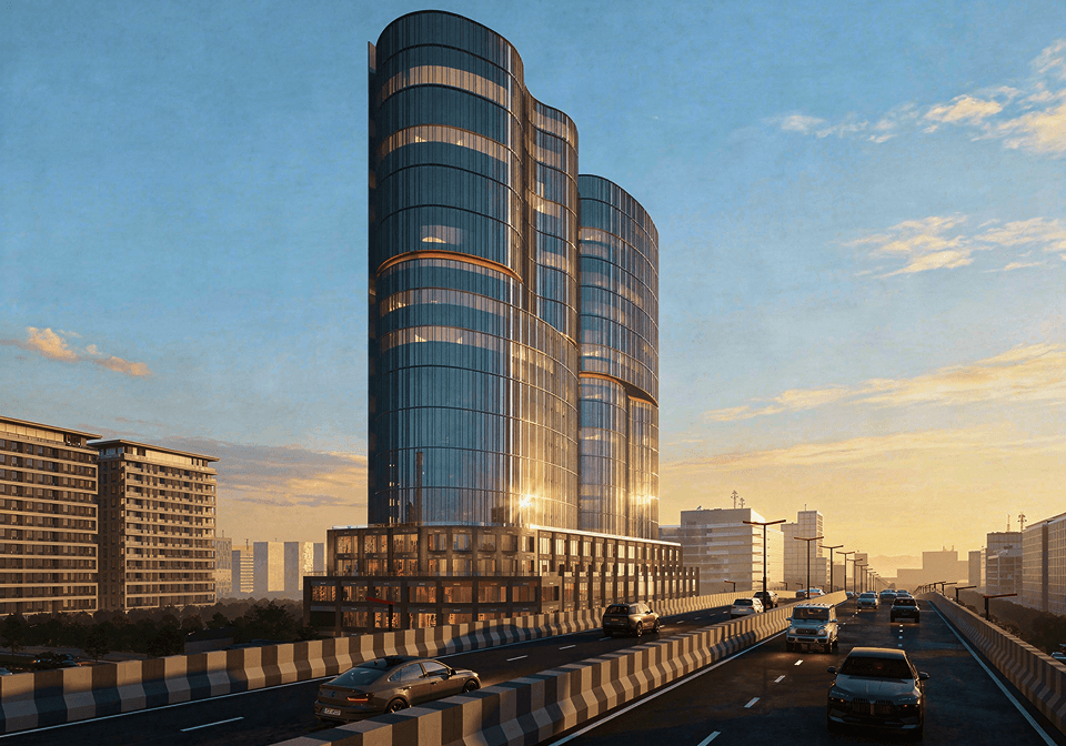Shivalik WAVE — premium commercial-corporate building, SG Highway Ahmedabad