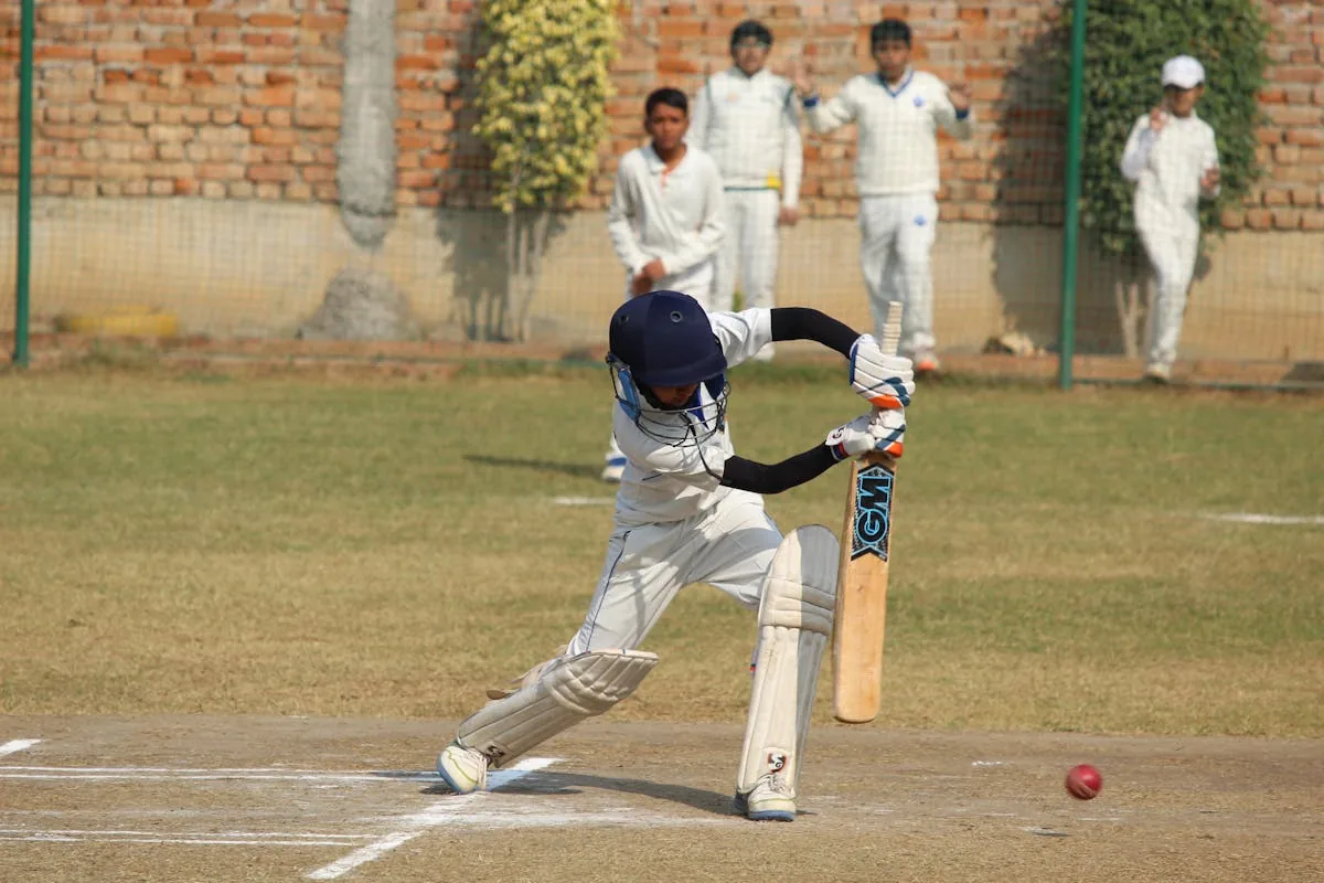 Cricket on the outdoor turf at Areca