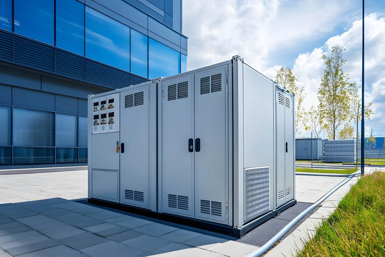 Commercial battery backup storage at Areca by The Vatika
