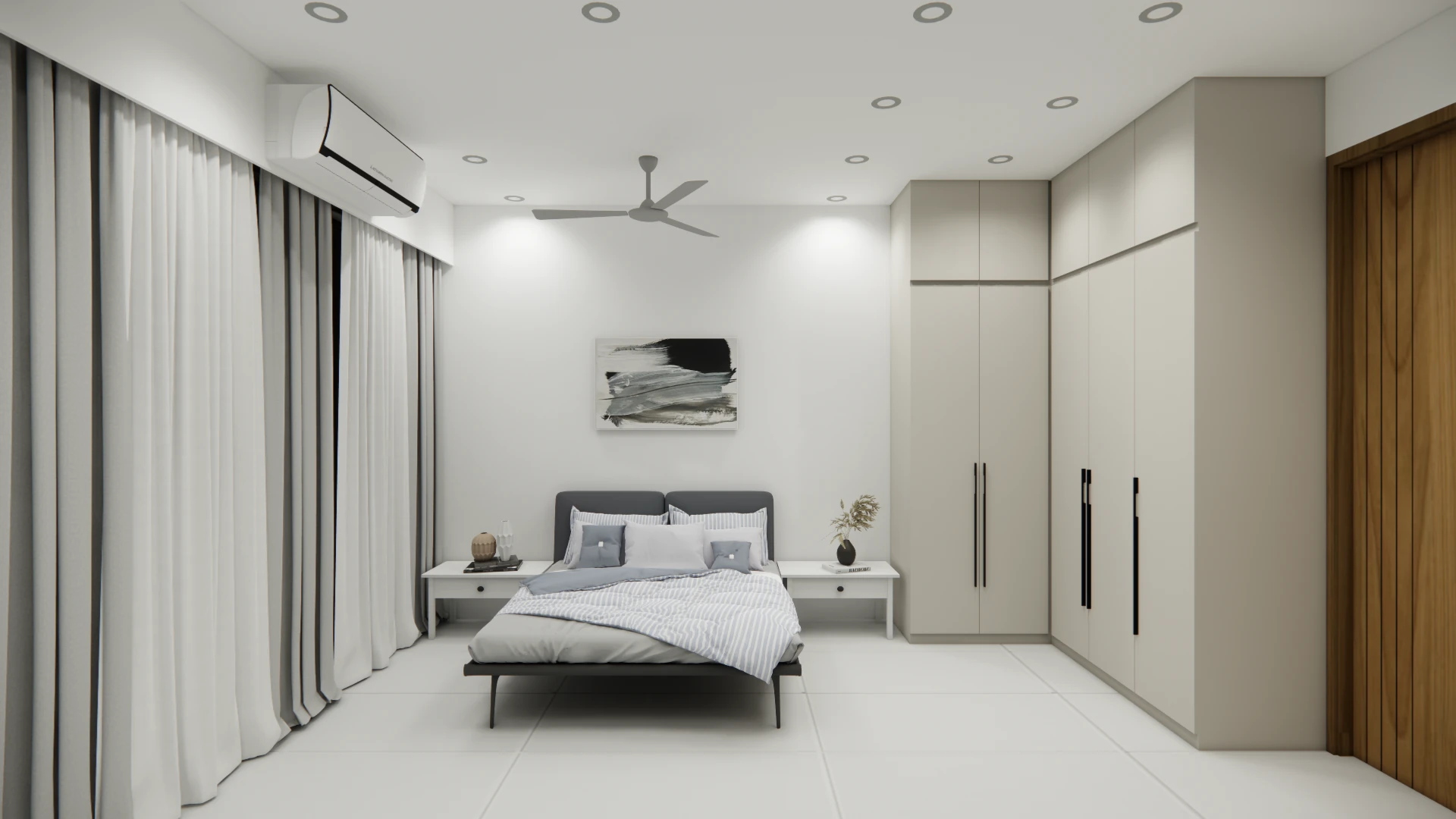Private room front view at Areca PG, Ahmedabad